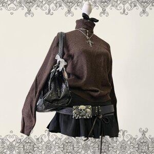 Vintage Brown Benetton turtleneck sweater